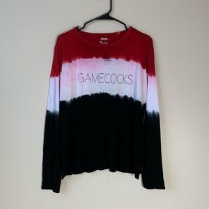 SC Gamecocks Long Sleeve Tie Dye Shirt Medium